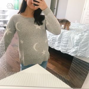 Ann Taylor Star Gray Sweater